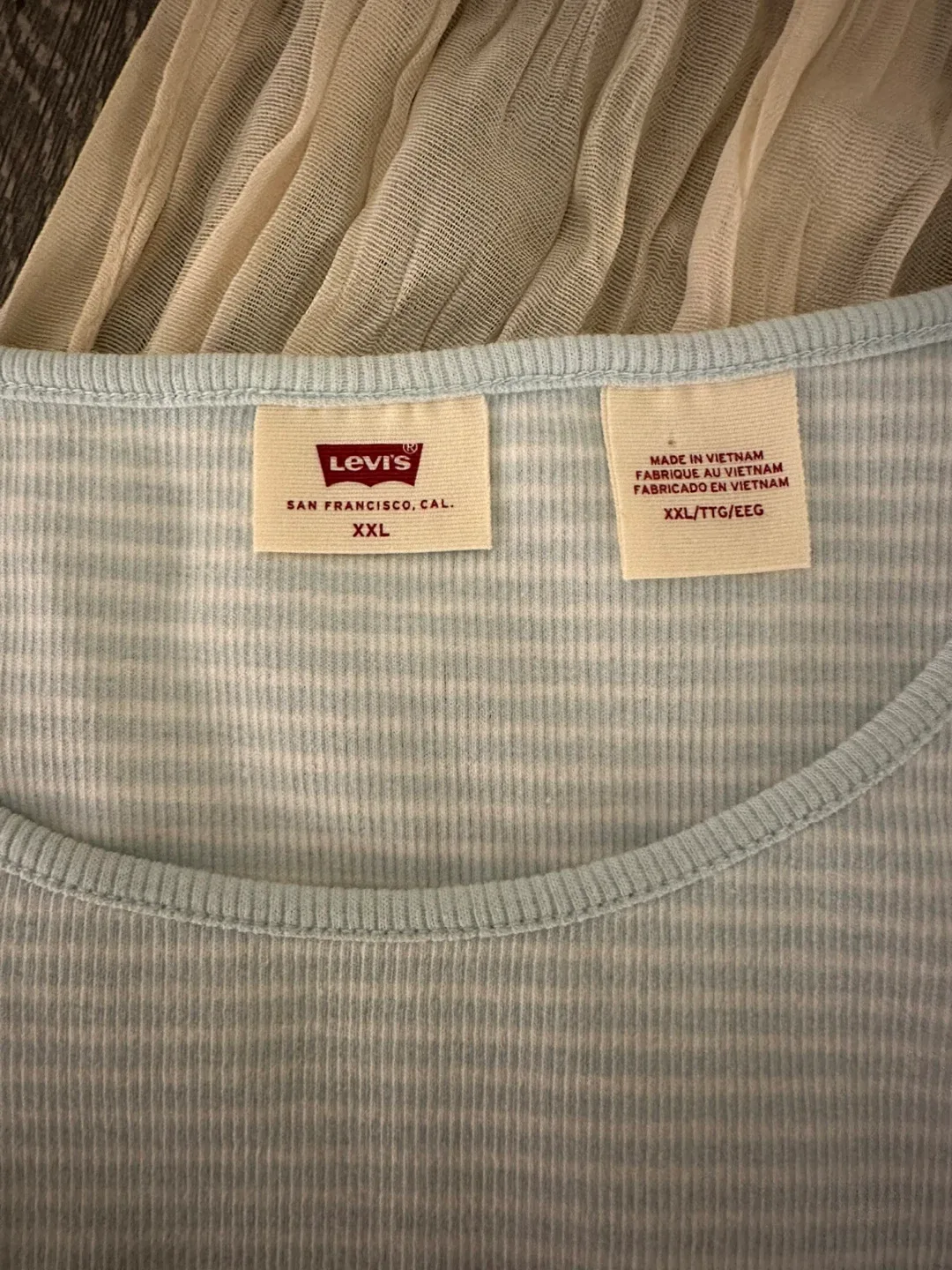 Levi's Striped Long Sleeve Top - Women’s Size XXL image indicator(2)