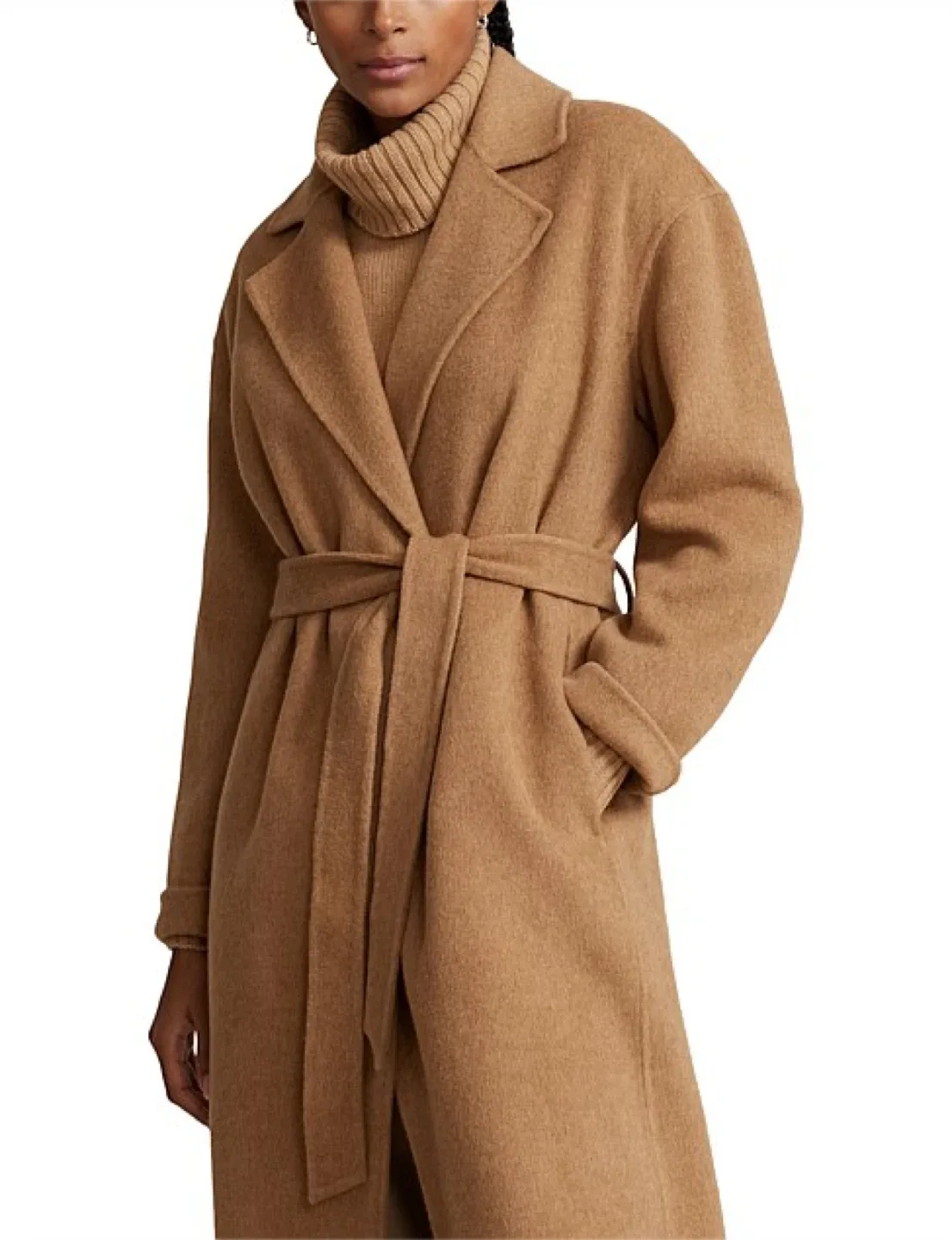 Lauren Ralph Lauren Wool Blend Wrap Coat image indicator(2)