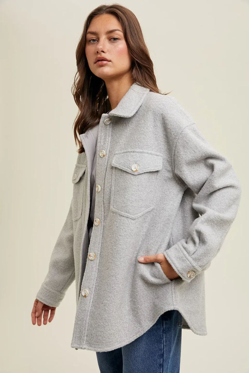 Suzy Grey Shacket - Size medium image indicator(3)