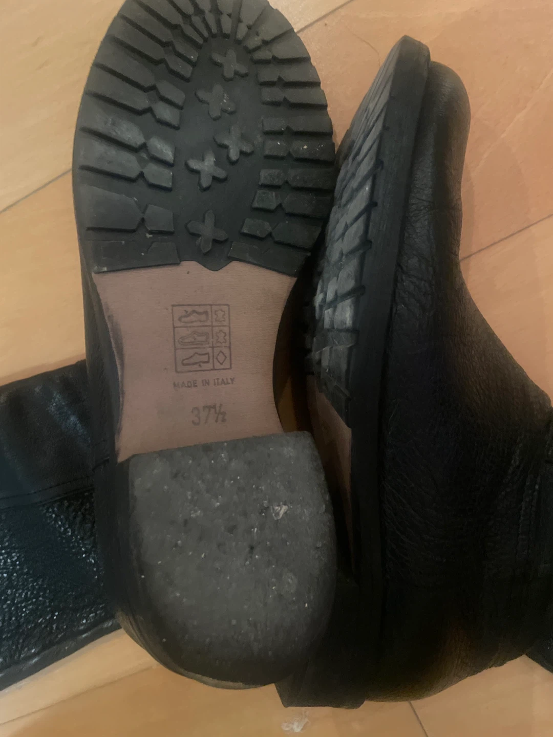 Black Leather Boots - Size 37.5 - photo 3