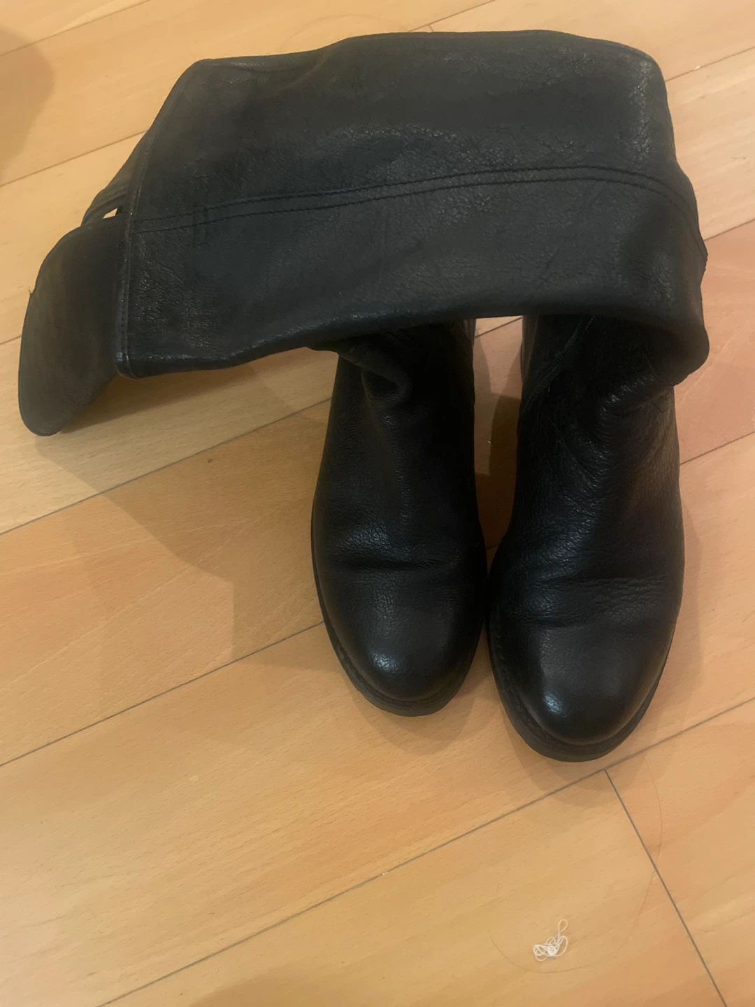 Black Leather Boots - Size 37.5 - photo 2