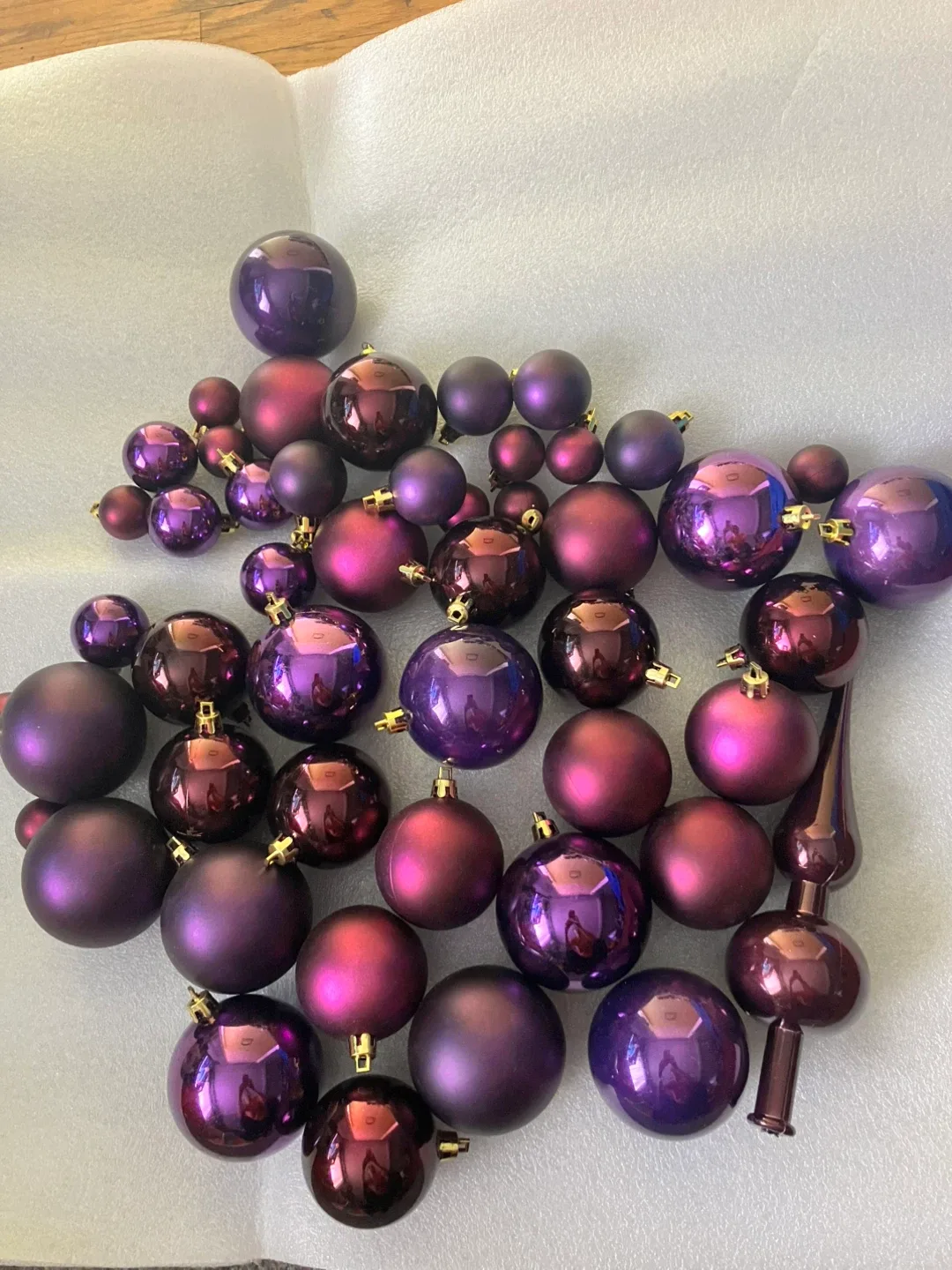 Purple Christmas Ornaments