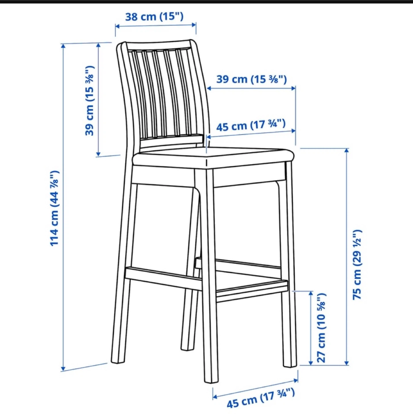 IKEA Ekedalen Bar Stool - photo 2