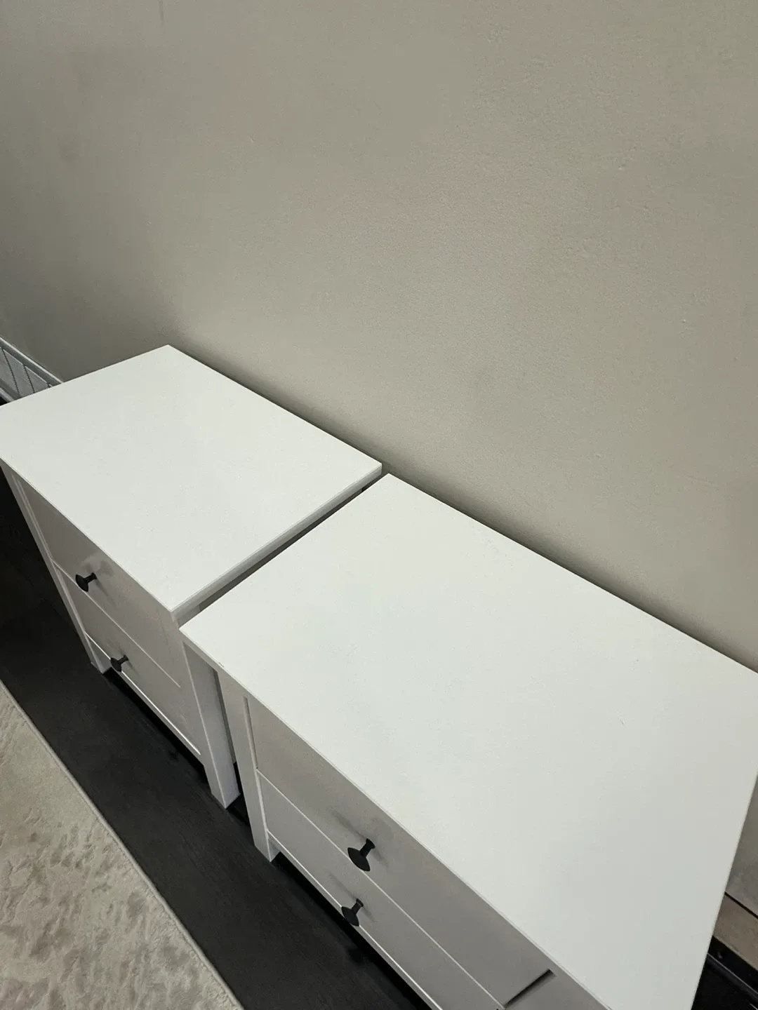 IKEA Hemnes White Nightstands - Set of 2 image indicator(2)