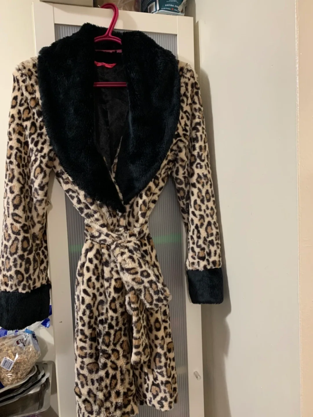 Leopard Print Robe - Size Small