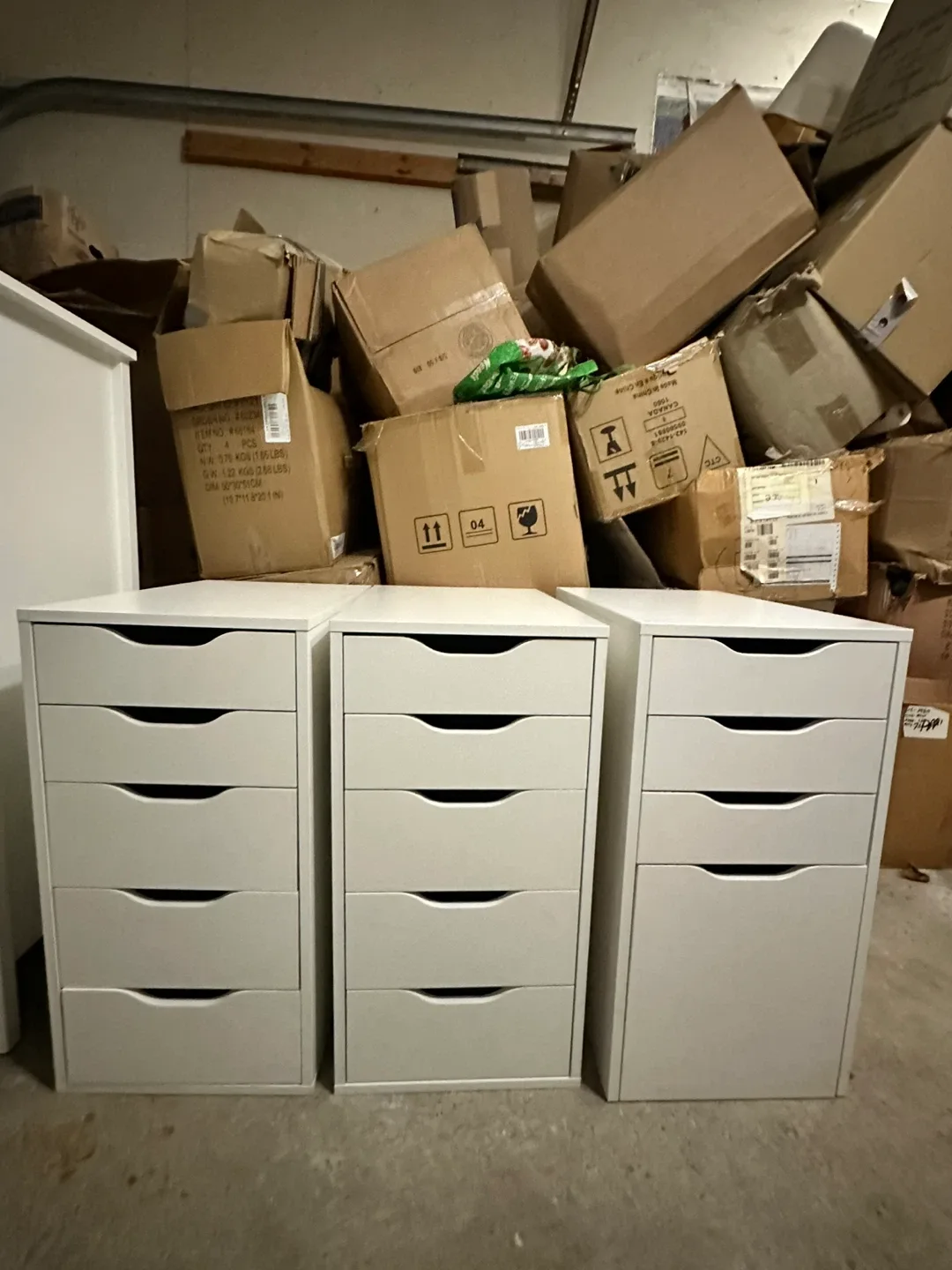 IKEA Alex White Drawer Unit