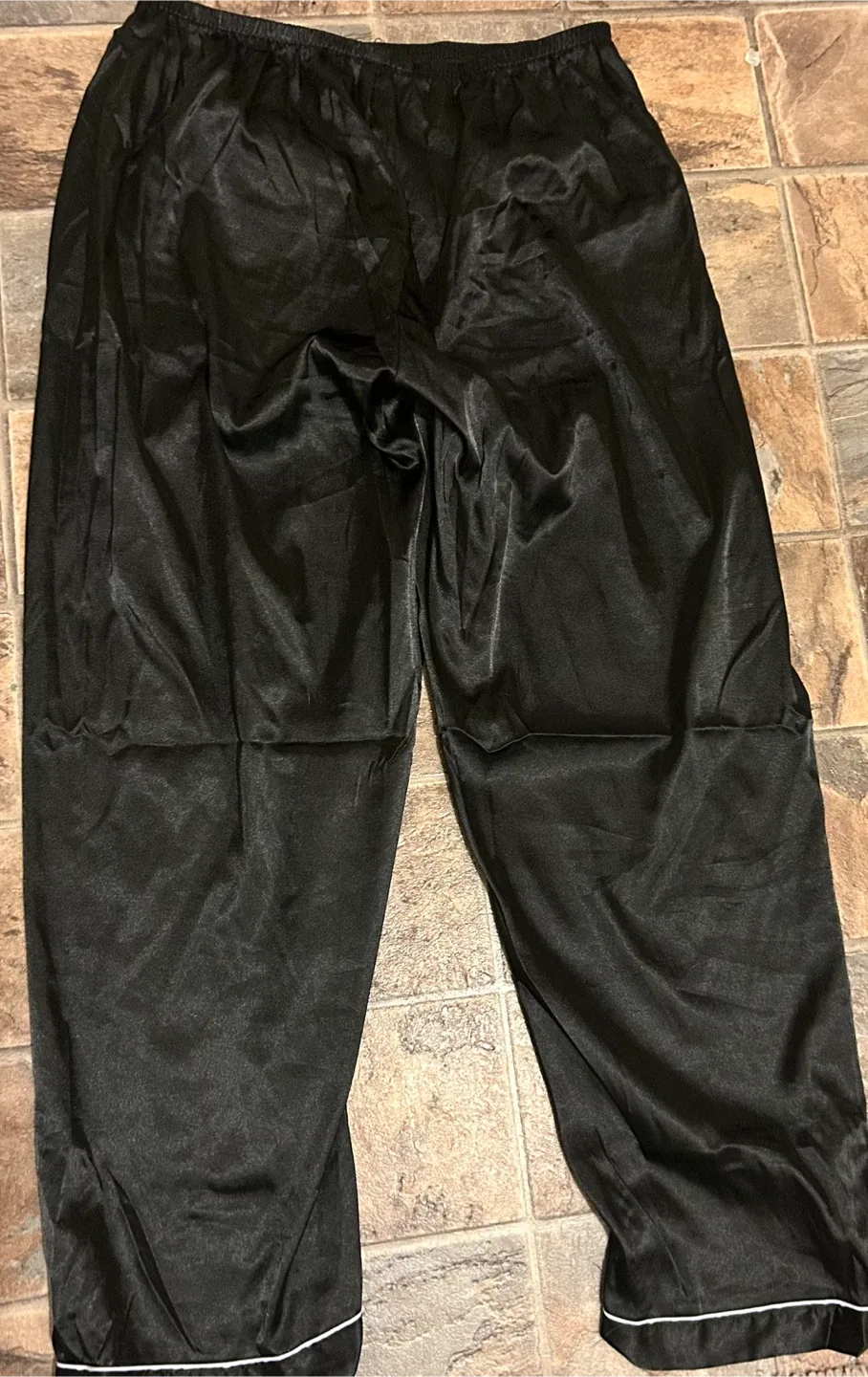 Black Satin Pajama Set image indicator(2)