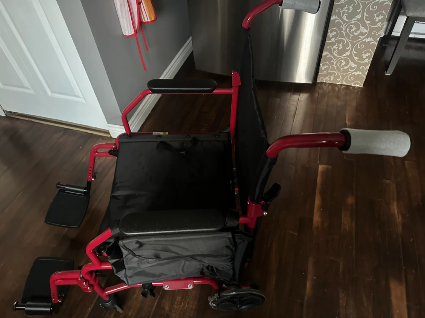 Lightweight Transport Wheelchair - Red - photo 2