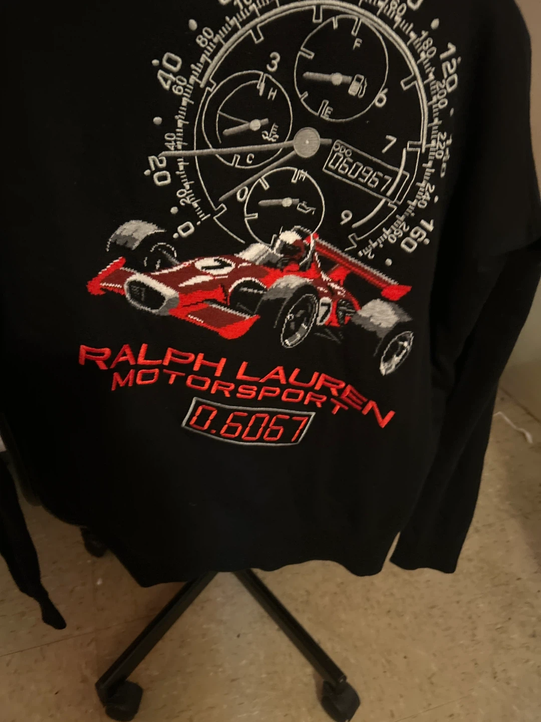 Ralph Lauren Motorsport Black Sweatshirt