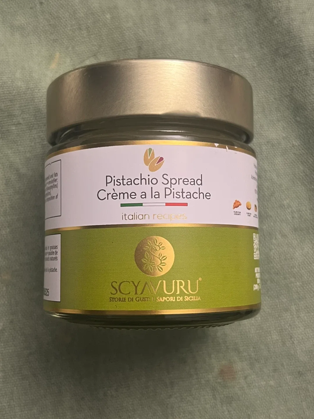 New Eataly Scyavuru Pistachio Spread 180ml