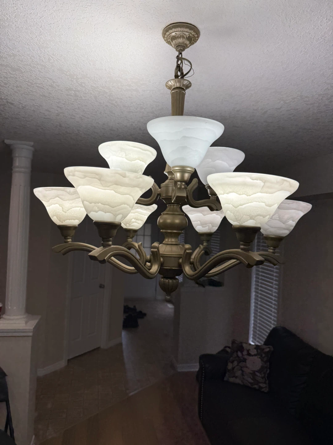 Nine-Light Chandelier - photo 3