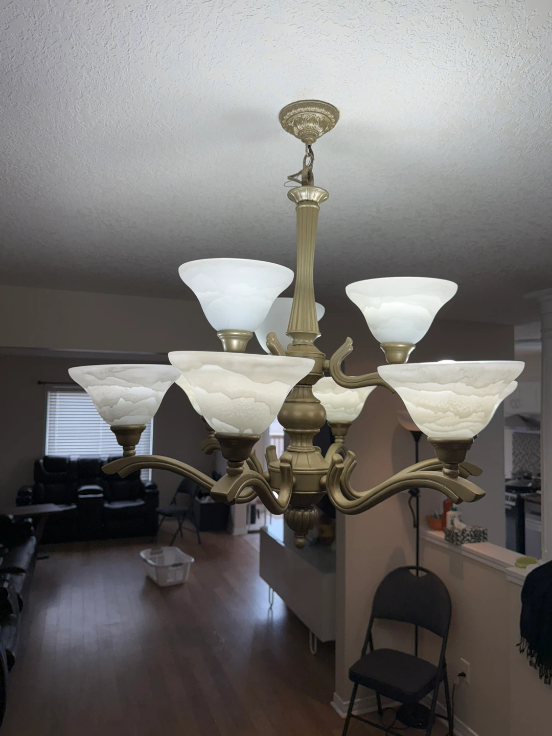 Nine-Light Chandelier