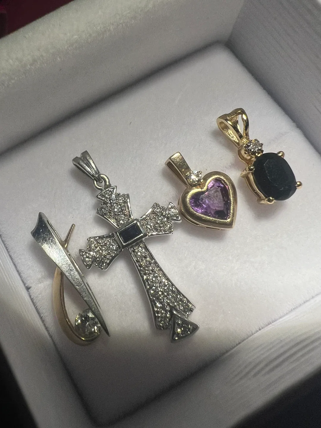 10-14 k Pendants - Cross, Heart, & More!