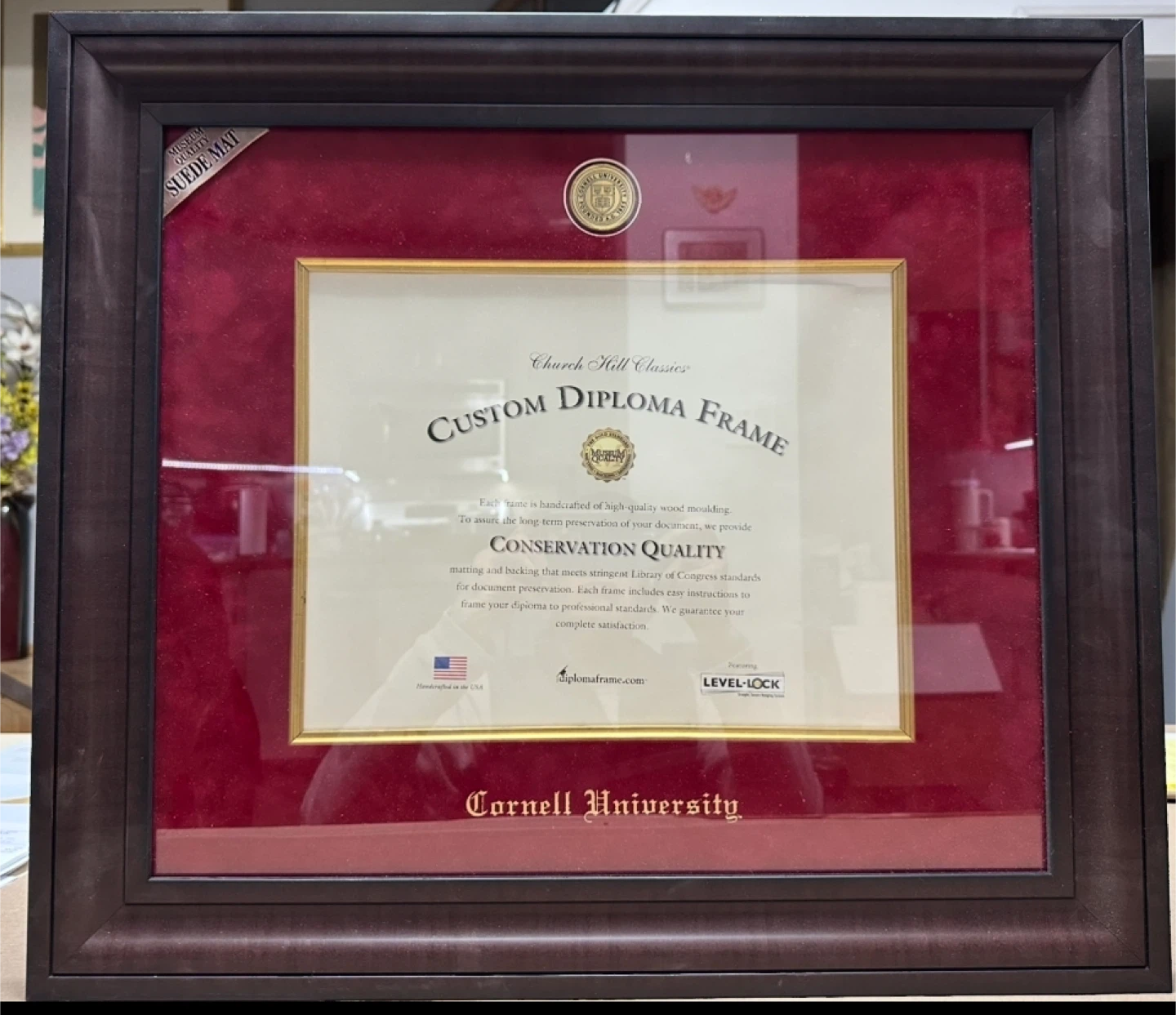 Cornell University Diploma Frame - photo 2