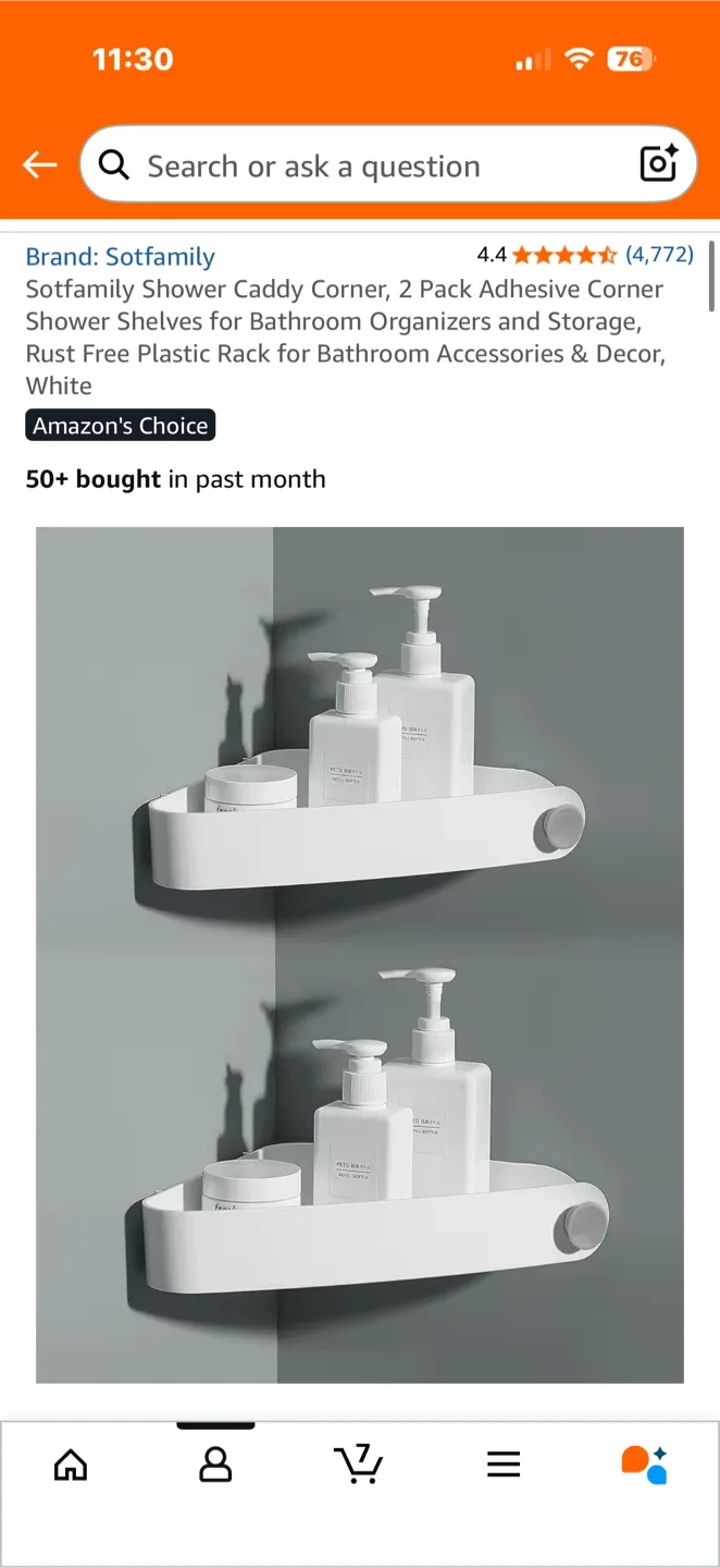 Sotfamily Corner Shower Shelf - NEW!