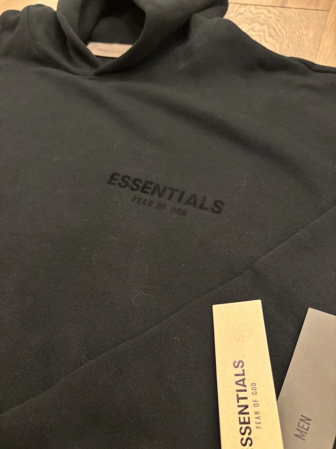 Essentials Fear of God Hoodie - Black & Grey image indicator(4)