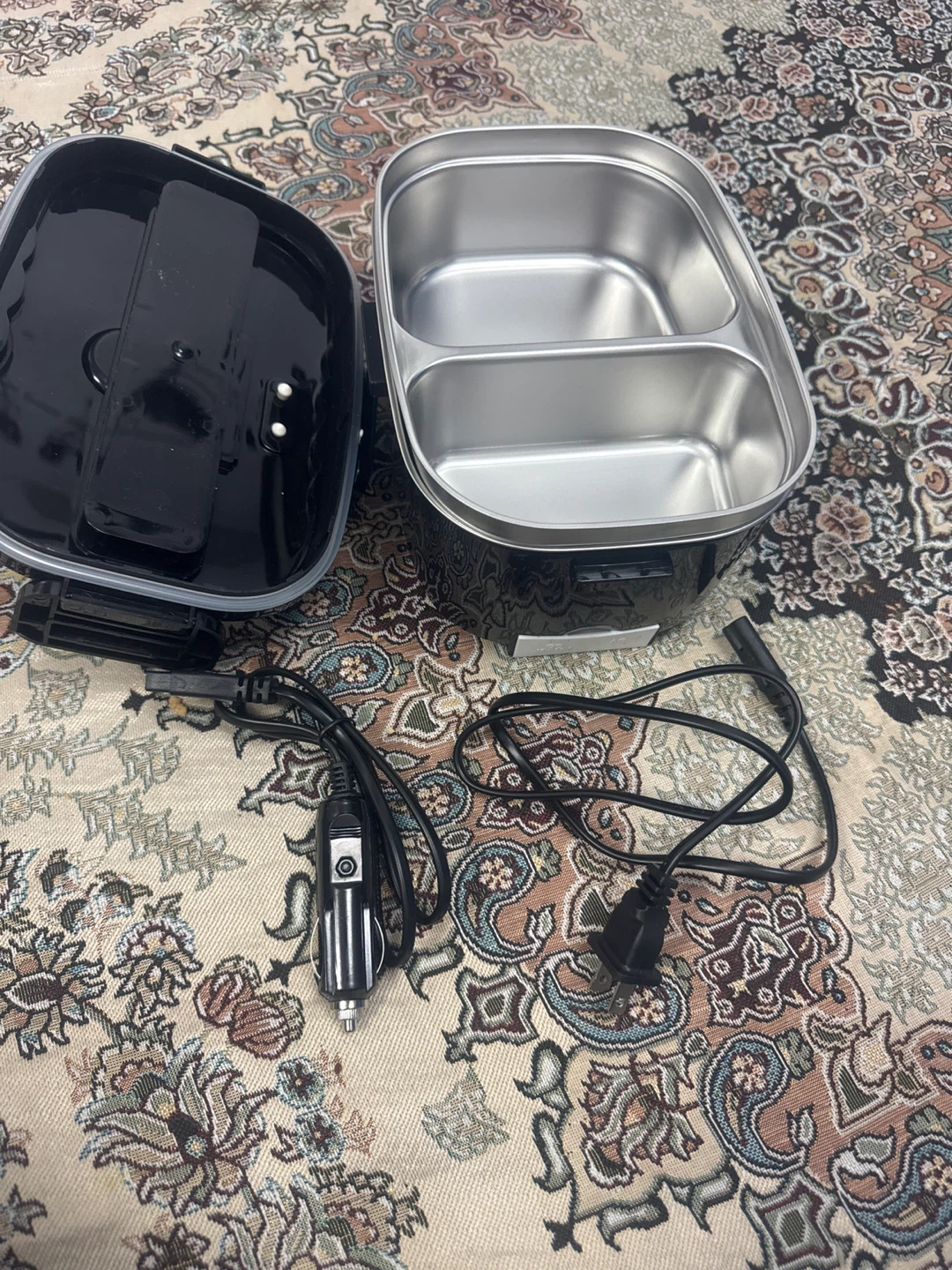 Electric Lunch Box Food Heater - Black - photo 3