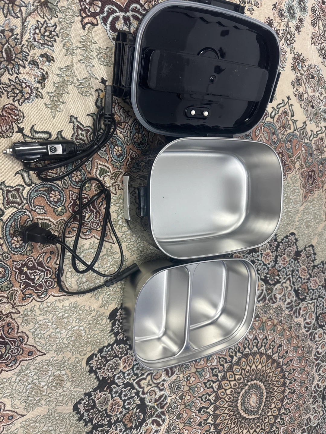 Electric Lunch Box Food Heater - Black - photo 4