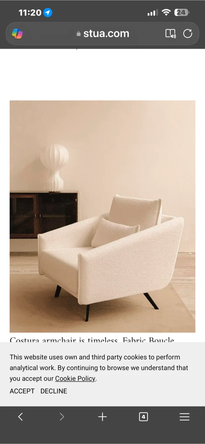 Stua Costura Sofa  & Arm Chair