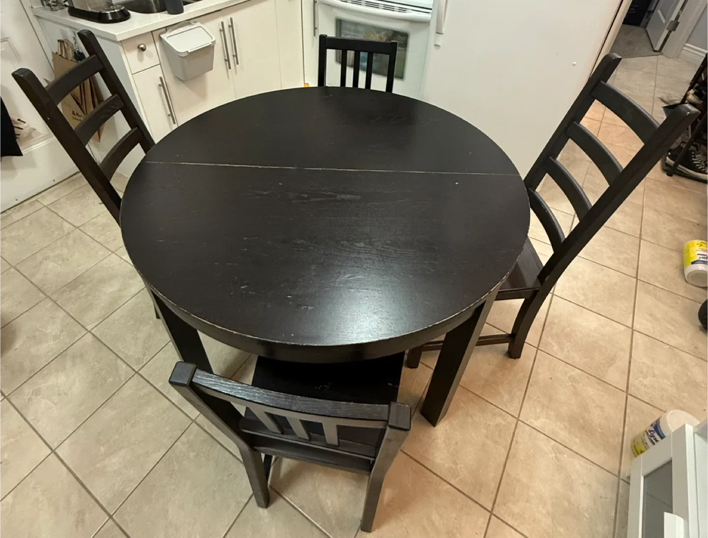 IKEA Extendable Dining Table with 4 Chairs