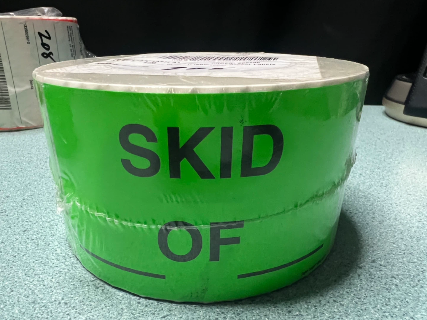 Tape Logic 3 x 5" Fluorescent Green Labels - 500 ct
