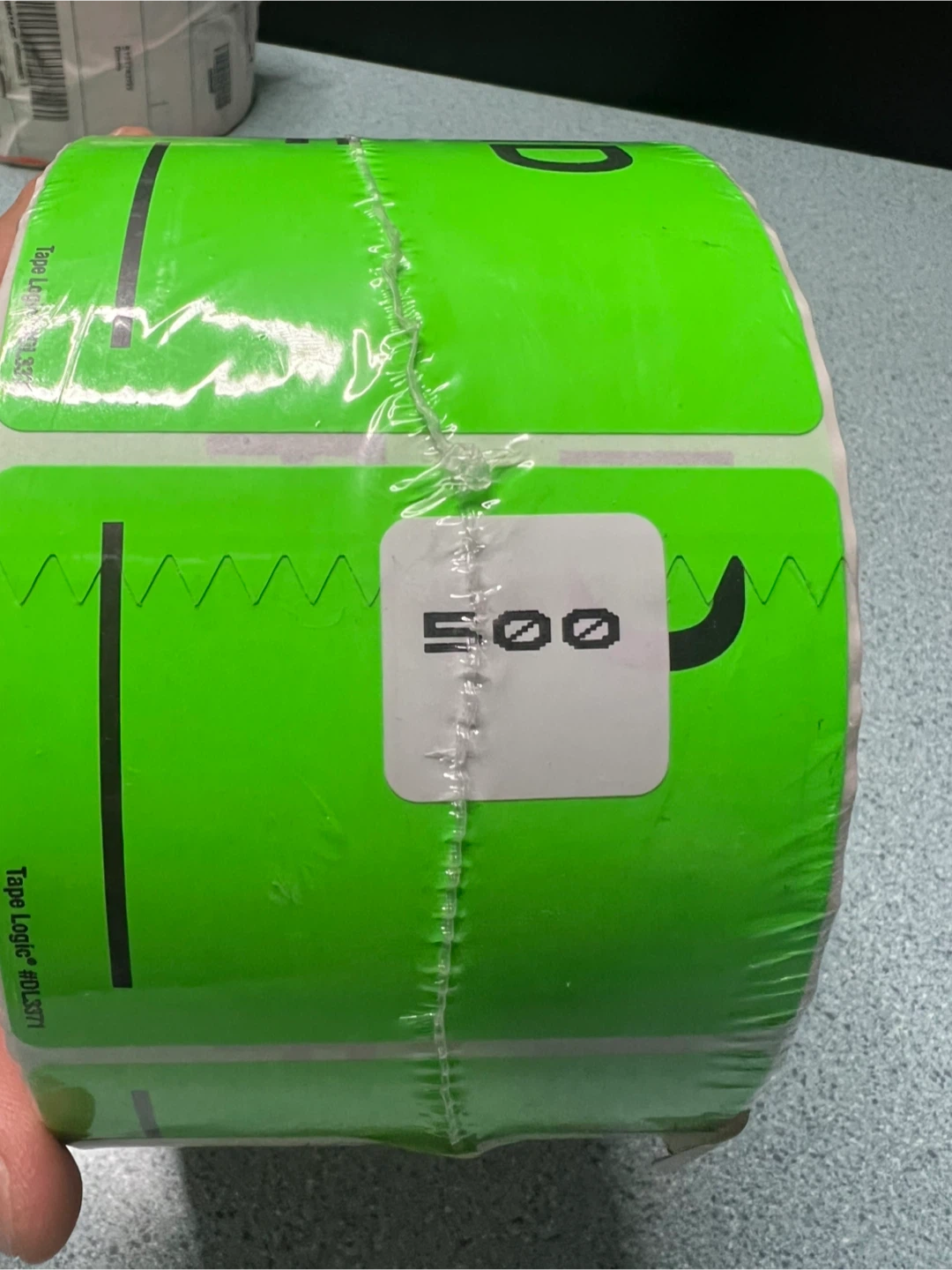 Tape Logic 3 x 5" Fluorescent Green Labels - 500 ct - photo 3