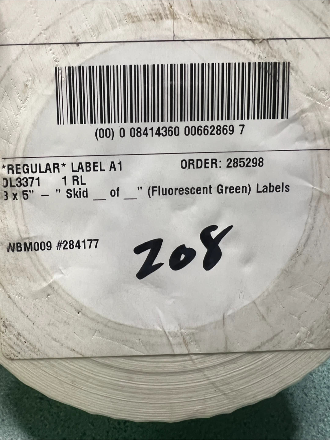 Tape Logic 3 x 5" Fluorescent Green Labels - 500 ct - photo 2