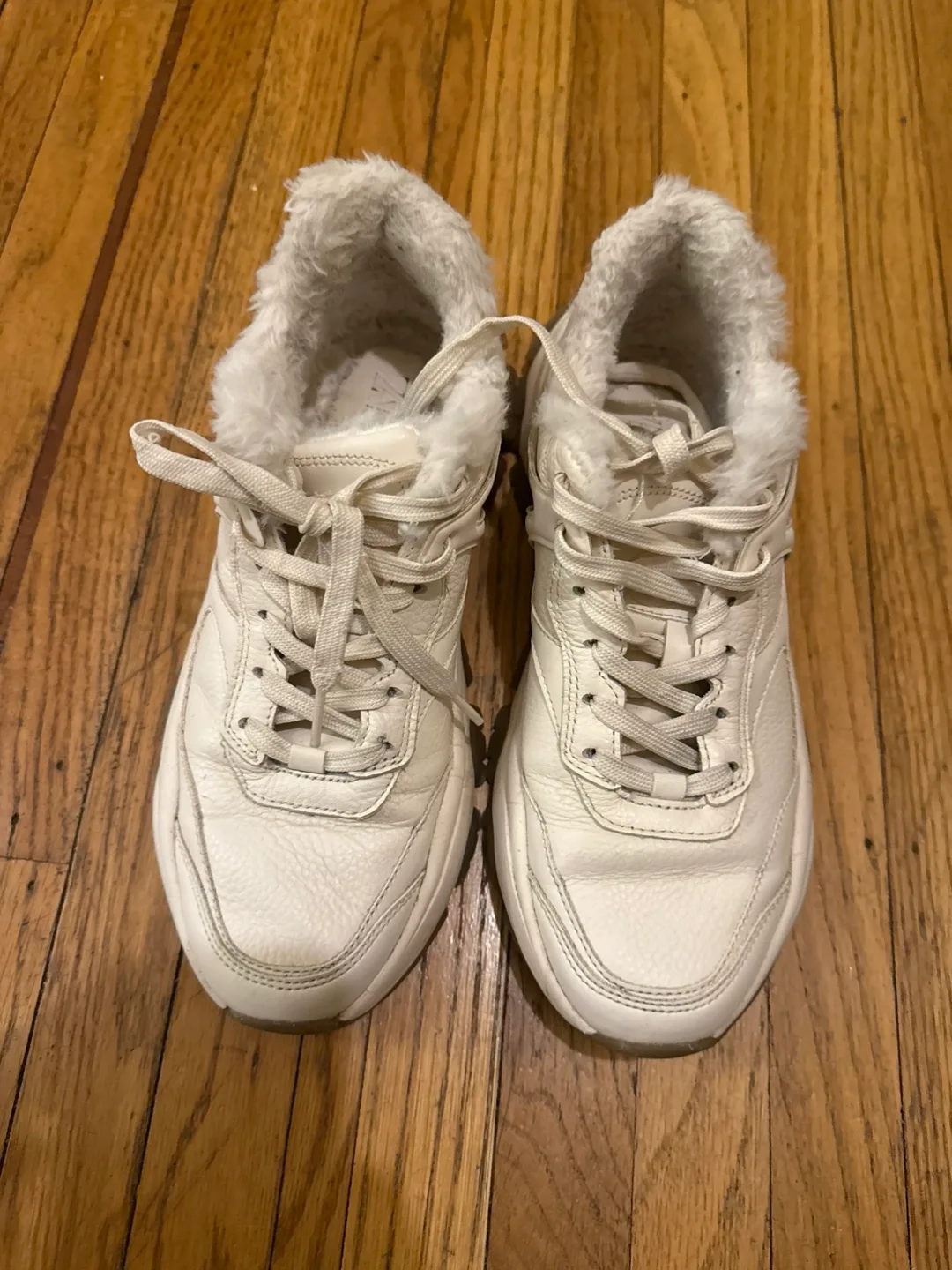 Zara White Sneakers Size 38 image indicator(2)