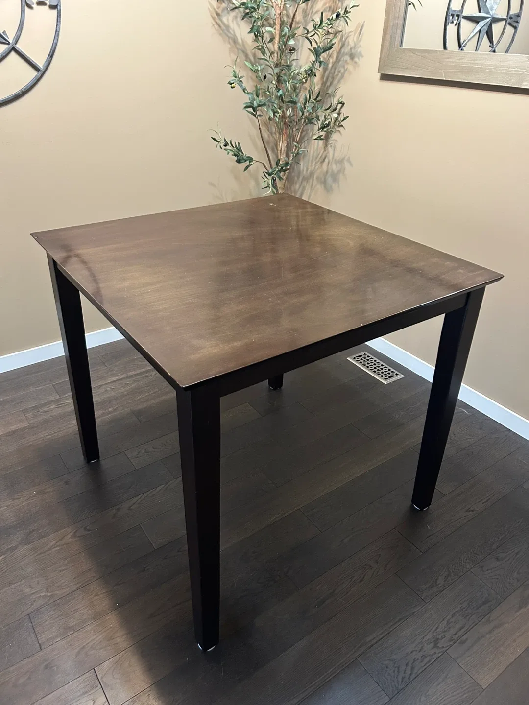Counter Height Wooden Table