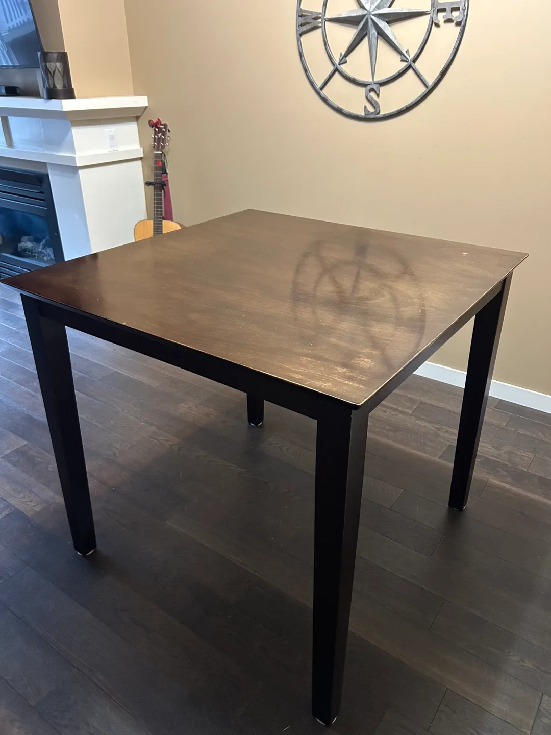 Counter Height Wooden Table image indicator(2)