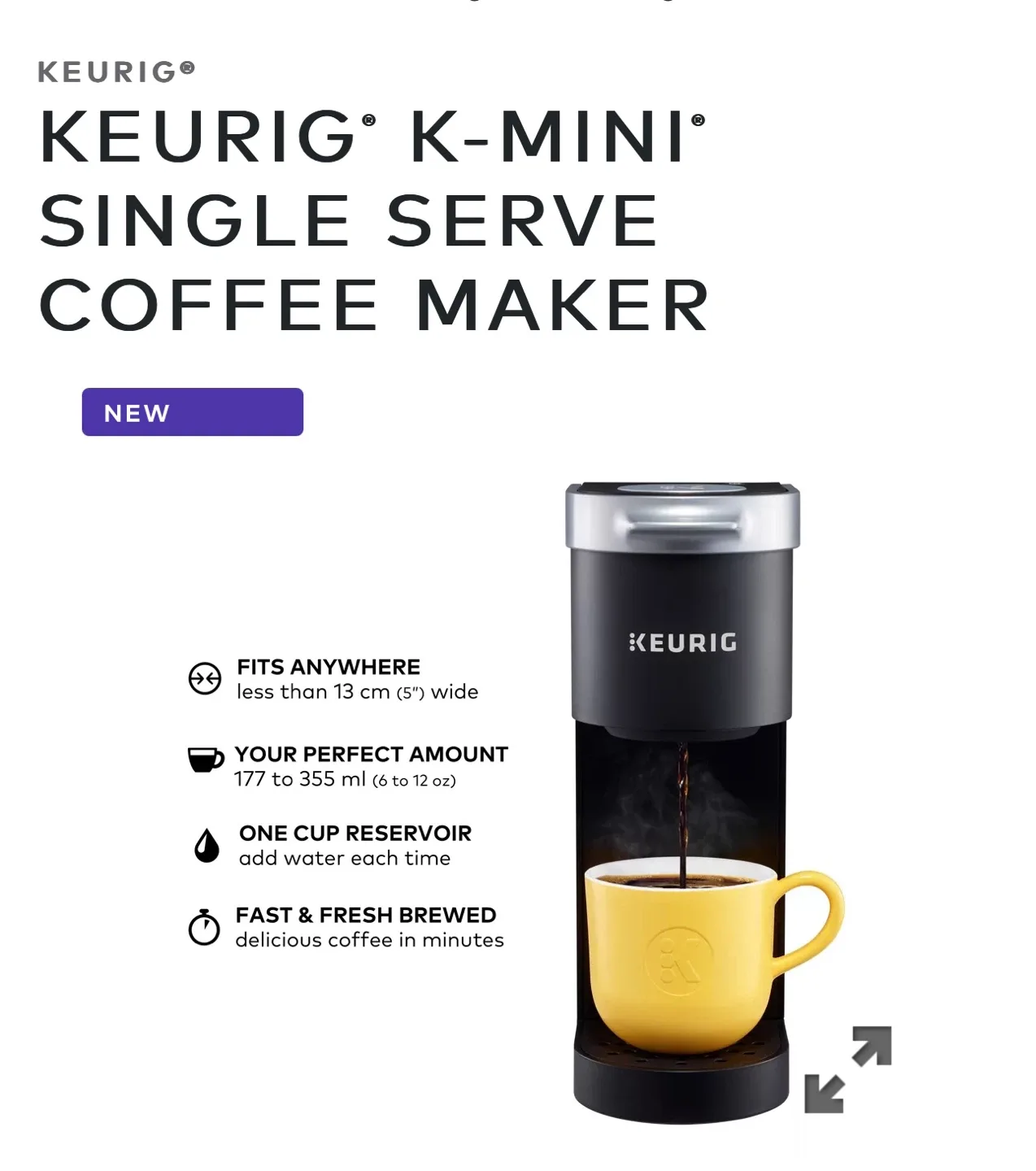 Keurig K-Mini Single Serve Coffee Maker image indicator(2)