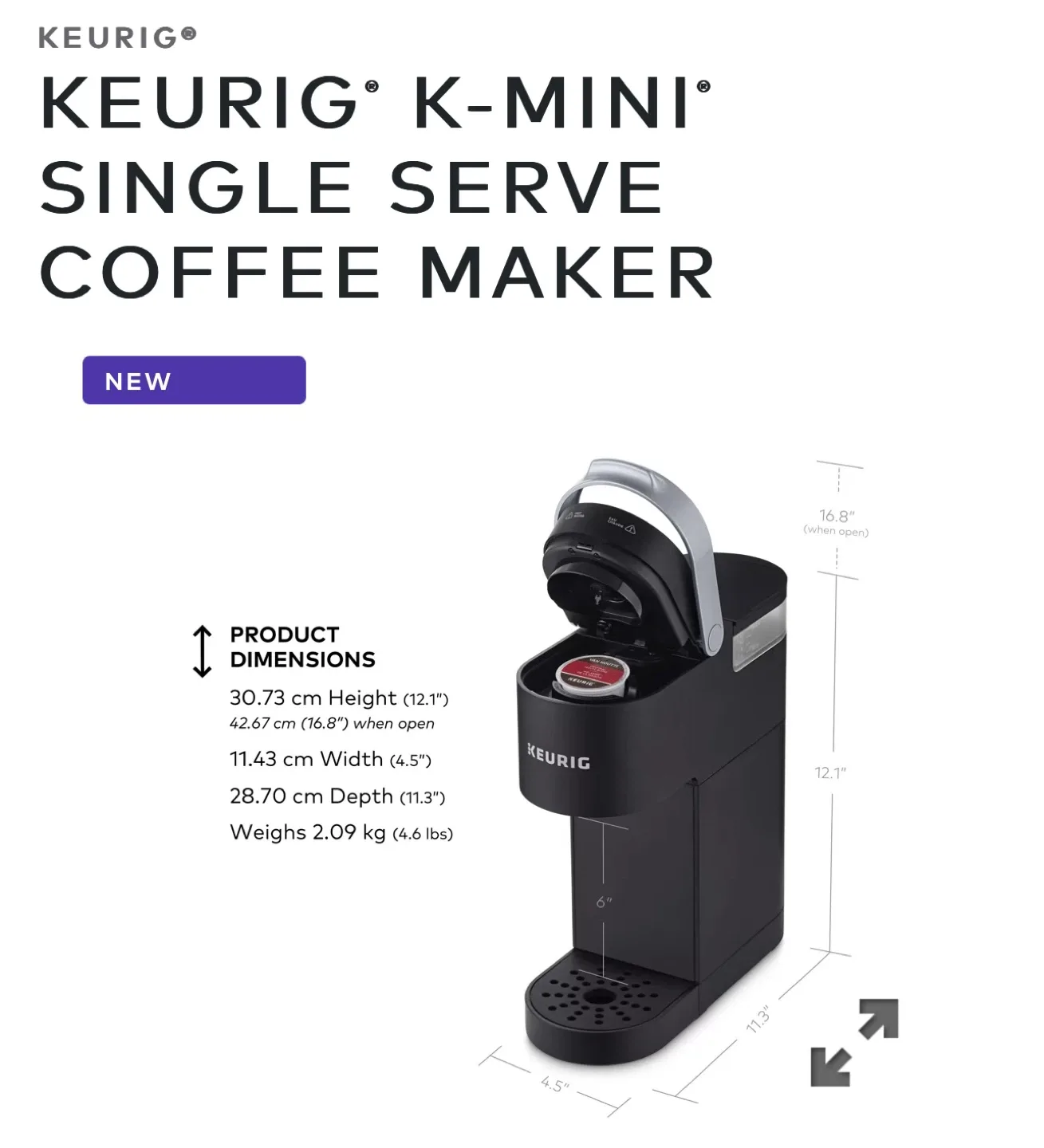 Keurig K-Mini Single Serve Coffee Maker image indicator(3)