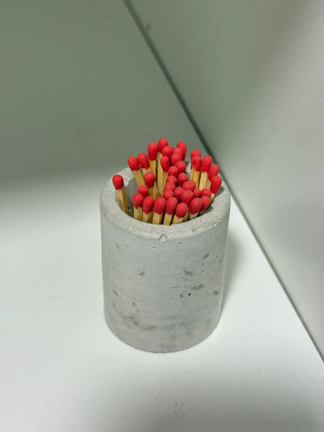 Concrete Match Holder