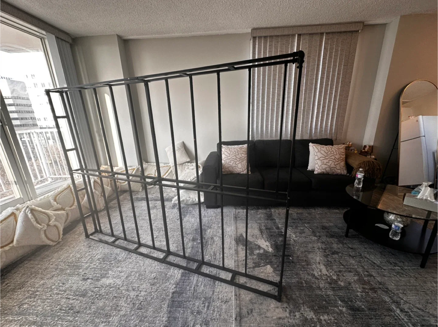 Black Metal Box spring