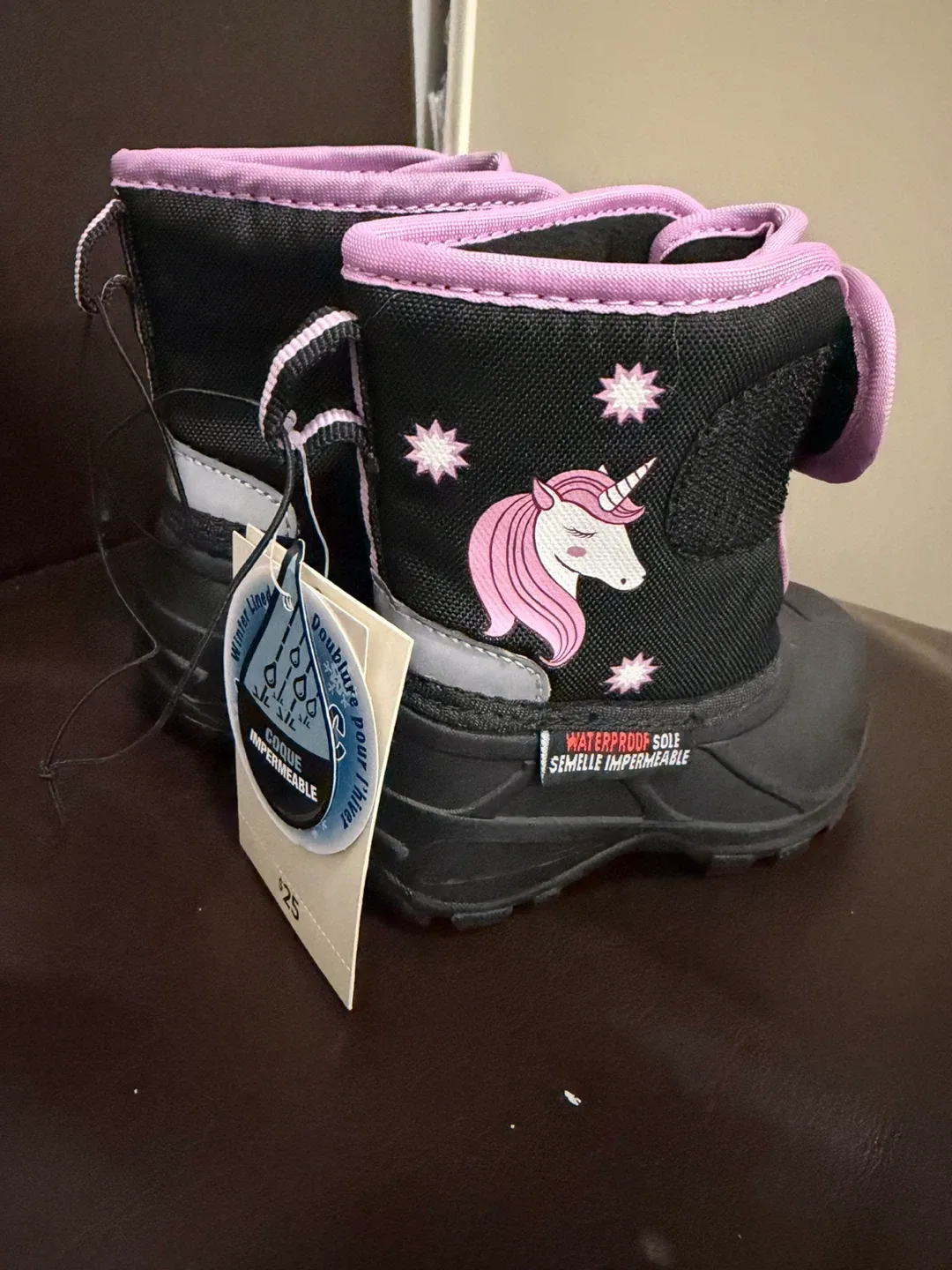 Unicorn Winter Boots for baby Size 4
