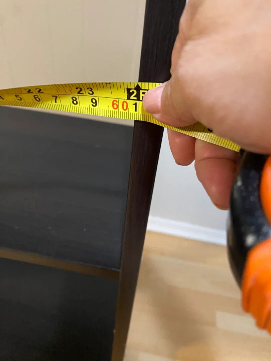 Black Wooden Shelf - 63" Height image indicator(5)