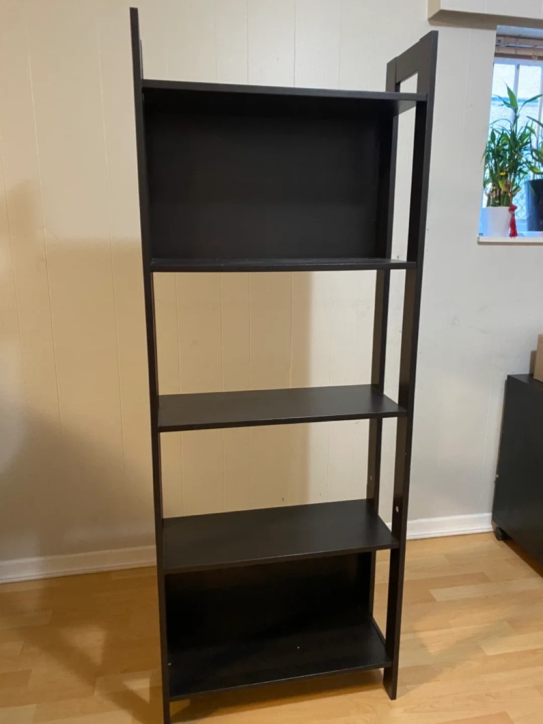Black Wooden Shelf - 63" Height