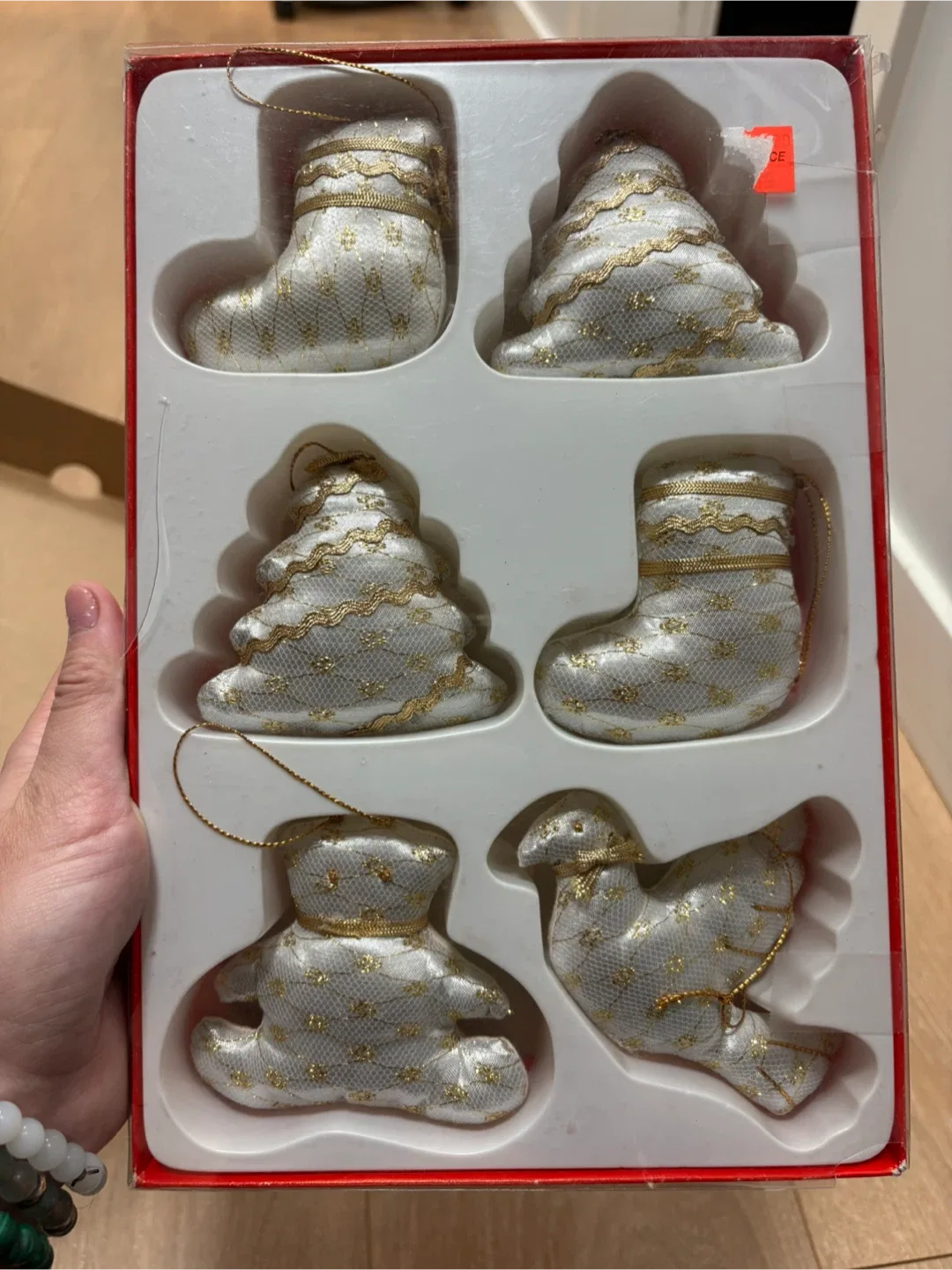 Christmas Ornaments - Tree, Stocking, Bear, Bird