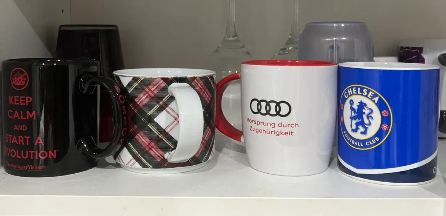 Variety of Branded Mugs x4