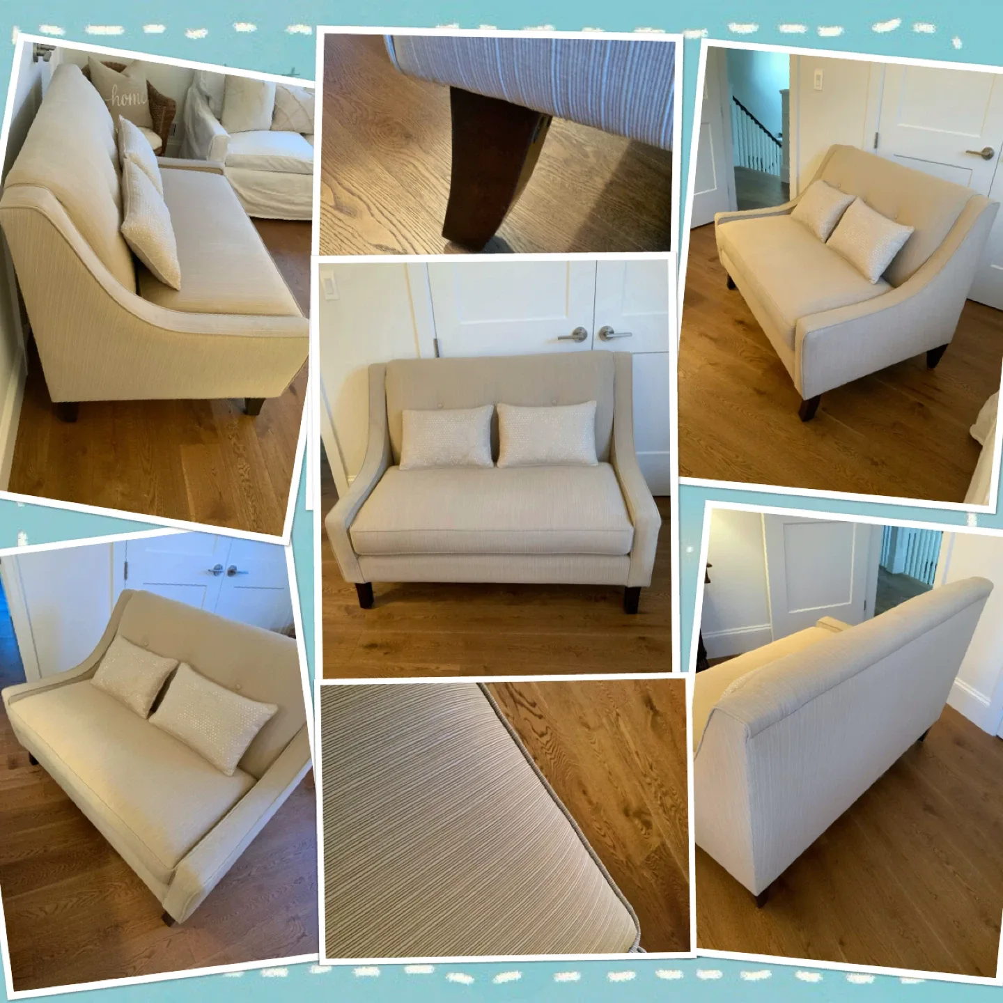 ⭐️Beautiful Custom Elte Loveseat And Cushions⭐️ image indicator(9)