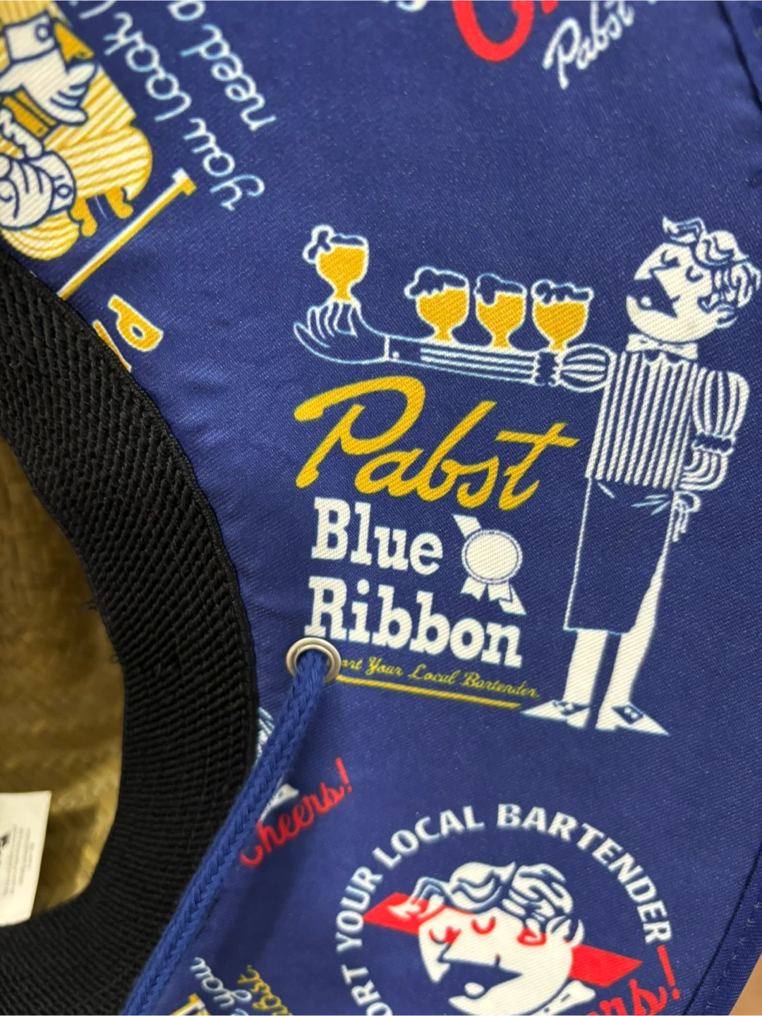 Pabst Blue Ribbon Straw Hat - photo 5