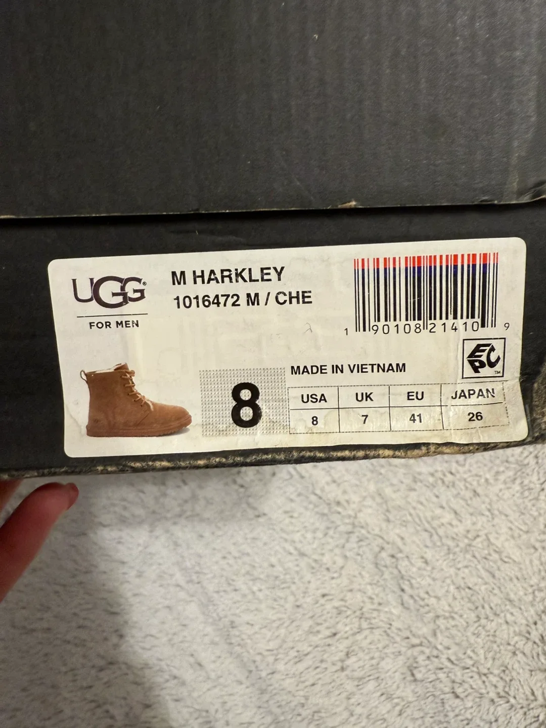 UGG Harkley Men’s Boots 1016472 – Size 8 – Excellent Condition image indicator(10)
