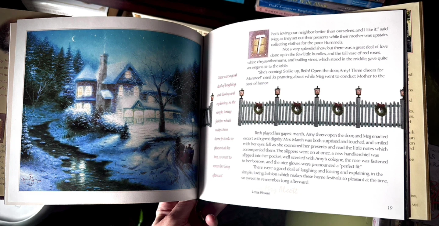 HARDCOVER CHRISTMAS BOOK “I'll Be Home for Christmas” - photo 5