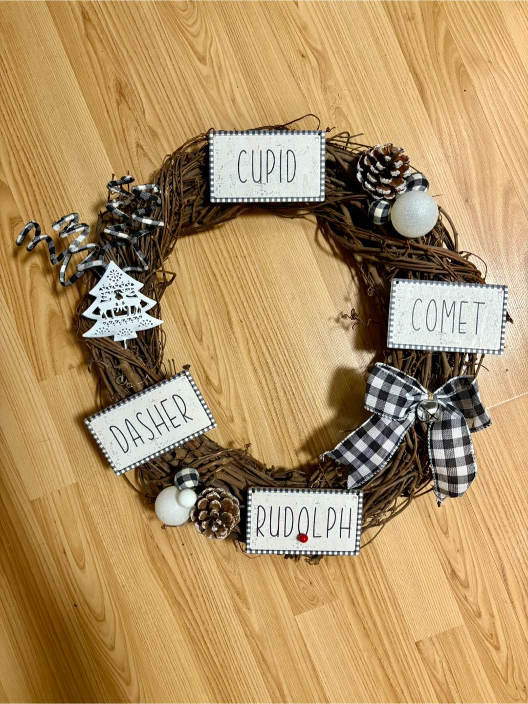 Christmas Reindeer Wreath