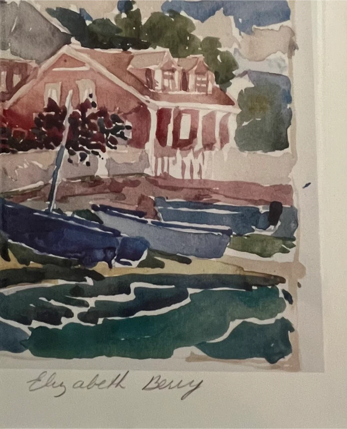 Framed Elizabeth Berry Watercolor Print - photo 3