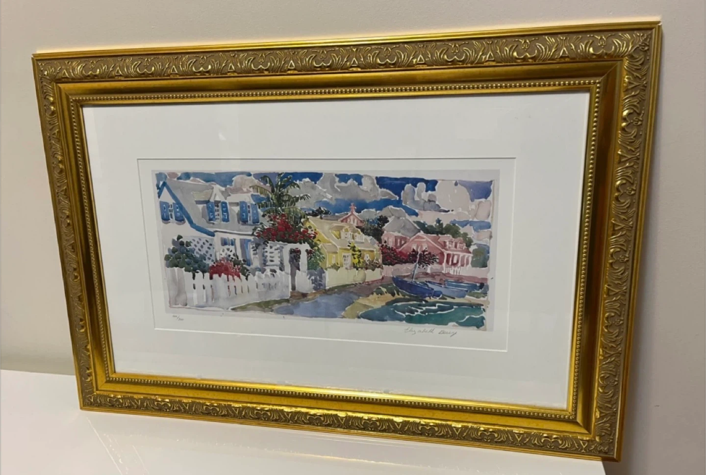 Framed Elizabeth Berry Watercolor Print - photo 2