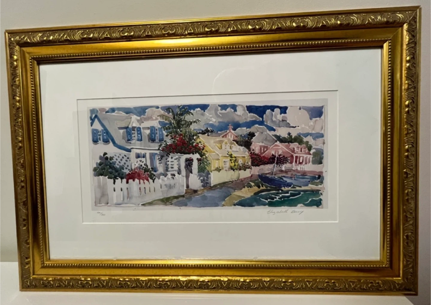 Framed Elizabeth Berry Watercolor Print - photo 4