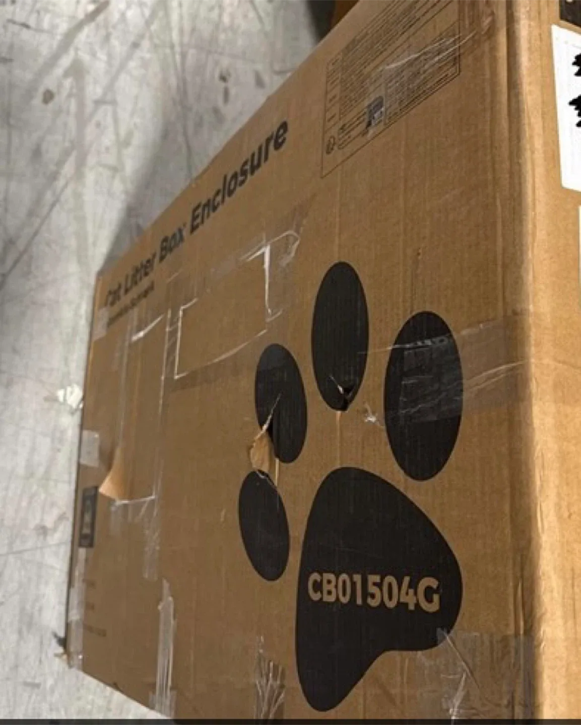 Cat Litter Box Enclosure - Black