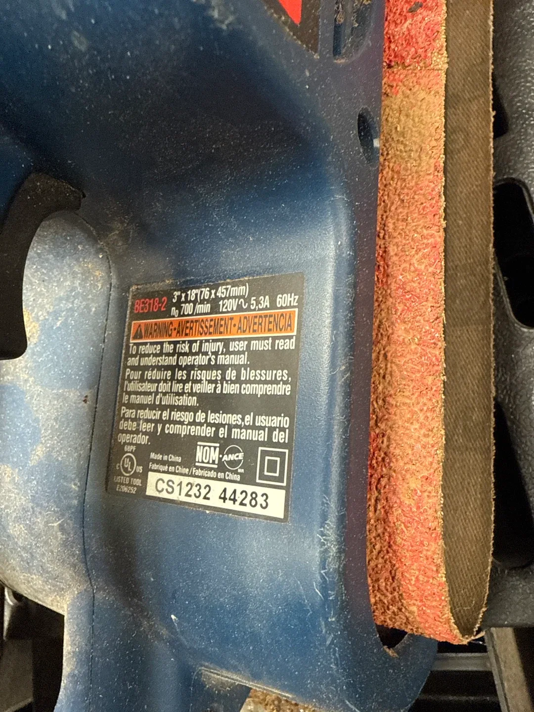 Ryobi BE318-2 Belt Sander image indicator(3)