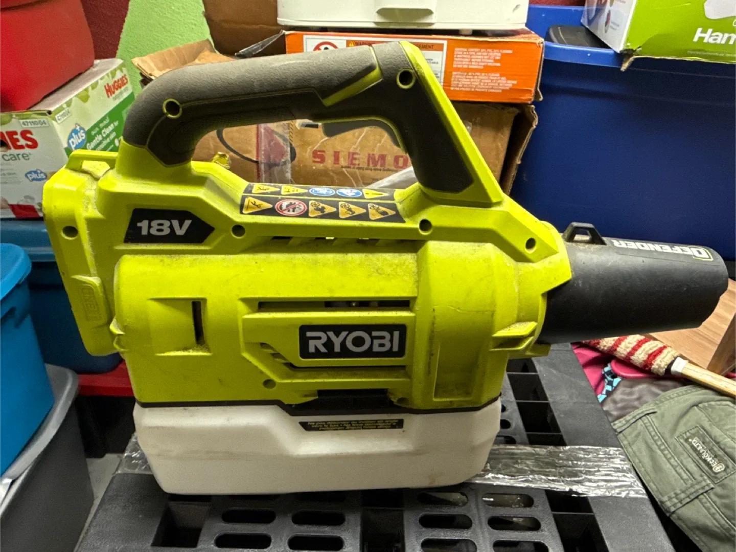 Ryobi P2805 18V Fogger image indicator(2)
